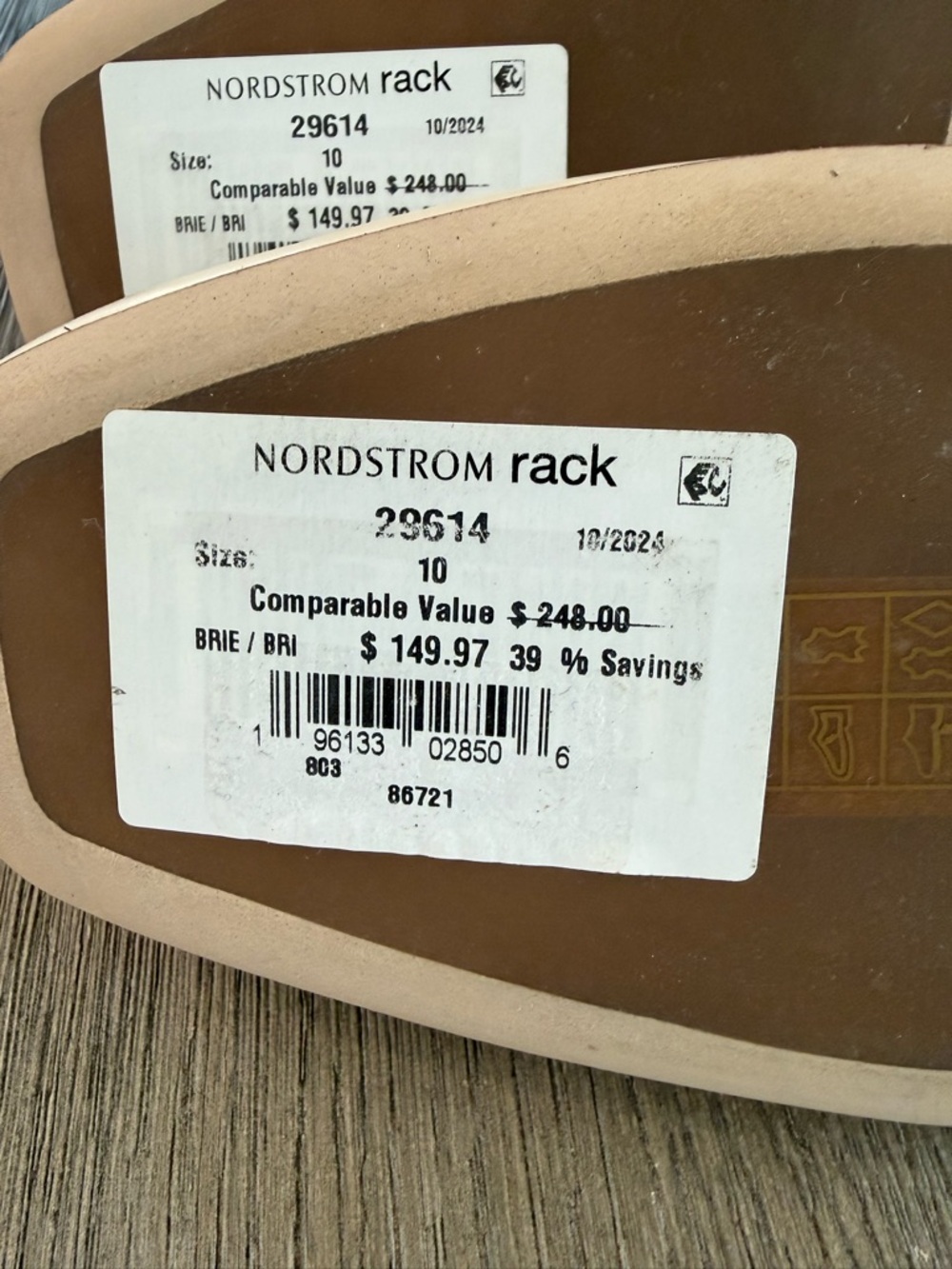 Tory Burch Georgia Square Toe Flat NWT ~ Size 10 - Picture 7 of 7